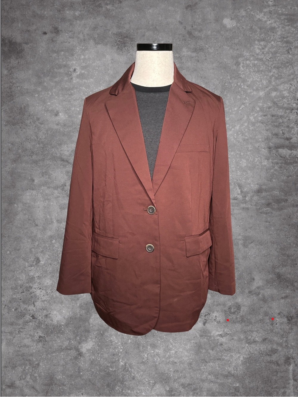 Free People Burgundy Blazer